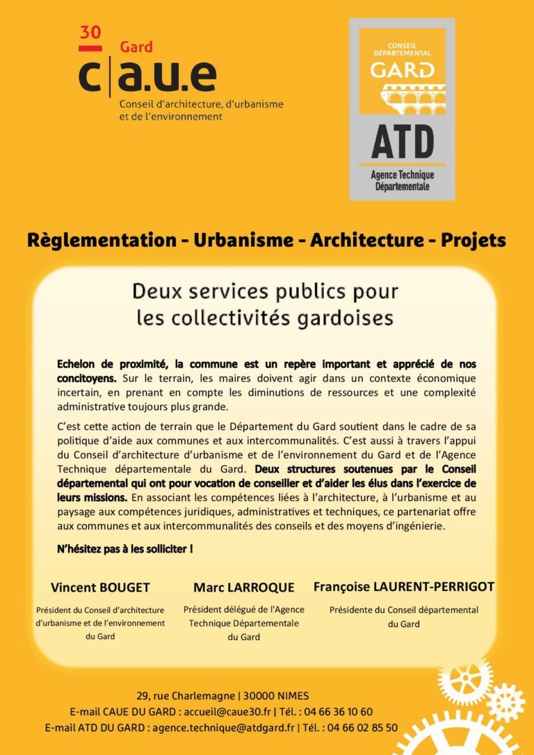 Fonctionnement ATD & CAUE